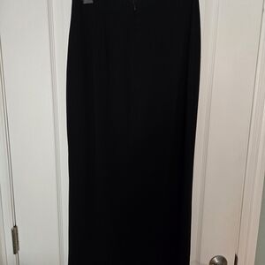 Chic Black Maxi Skirt.  Best Worn With A High Heel Or Boot. Elegant Match Jacket